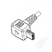Mini USB B 插頭, 5 Pin (彎頭型式)