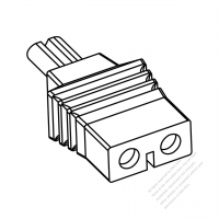 2-Pin 家電用電源連接器