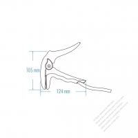 汽車專用充電夾, 12/24V , 500~200 安培, 124 mm X 105mm, Laborsaving