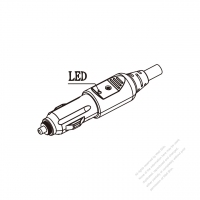 汽車頭充電器,車充CLA, 16A, LED 指示燈