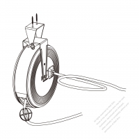 吸頂式線材捲線盤, 30 FT SJTW(SJT) 16AWG/3C 選配插頭 & 連接器