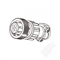 DC 直頭型式 4-Pin 連接器 (組裝式)