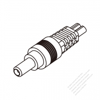 DC 直頭型式  1-Pin 連接器