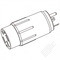 RV AC轉接頭, NEMA TT-30P轉 14-50R, 組裝式, 3轉4-Pin, 30A 125V轉50A 125V/250V