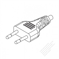 義大利2-Pin 直式 AC插頭 10A 250V