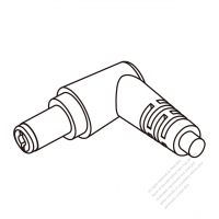 DC 彎頭型式 1-Pin 連接器