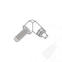 DC 插頭彎頭型式 1-Pin