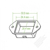 連接器防滑SR配件 IEC 320 (C19) 連接器16A 20A