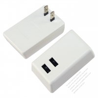 AC轉DC 5V 1AAC轉DC USB x 2充電器中國插頭