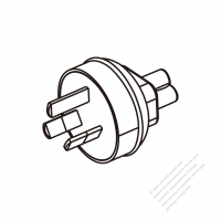 筆記型電腦專用AC轉接頭, 澳洲 插頭轉IEC 320 C5連接器, 3轉3-Pin, 2.5A 250V