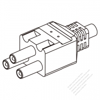 25A, 3-Pin 電池香蕉頭插頭 連接器