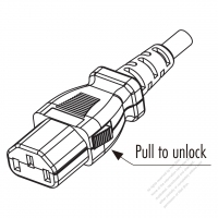 歐洲IEC 320 C13 AC電源線連接器 3 芯直式 10A 250V