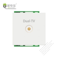 雙通道 TV 牆壁插座模組