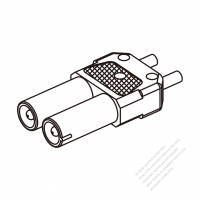 45A, 2-Pin 電池香蕉頭插頭 連接器