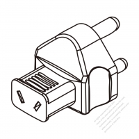 AC轉接頭, 南非插頭轉澳洲連接器 3轉2-Pin