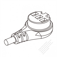 3 Pin 風扇用電源連接器 (彎頭型式)