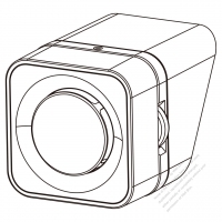 方型喇叭,呎吋: WLH=55mm*55mm*73mm(右側)