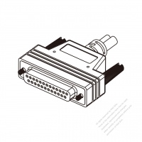 DC 直頭型式 25-Pin 連接器