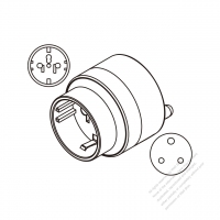 南非AC轉接頭 3-Pin 插頭轉轉多國插座