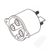 45A, 3-Pin 電池香蕉頭 Inlet