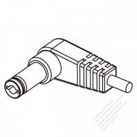 DC 彎頭型式 1-Pin 連接器