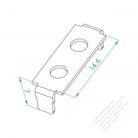 WS-SR-040-4-7 二孔火線連接片