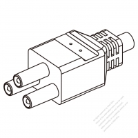 25A, 3-Pin 電池香蕉頭插頭 連接器