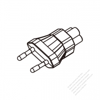 筆記型電腦專用AC轉接頭, 歐洲插頭轉IEC 320 C5連接器, 3轉3-Pin, 2.5A 250V