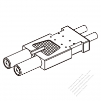 25A, 2-Pin 電池香蕉頭插頭 連接器