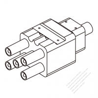 45A, 5-Pin 電池香蕉頭插頭 連接器