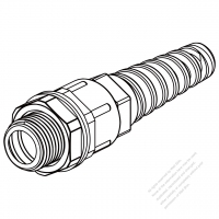 線材防拉扣, Thread 加螺旋式保護, 最大線材: OD ø8mm