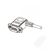 DC 插頭彎頭型式 9-Pin