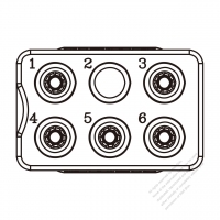 20A/30A, 6-Pin 電池香蕉頭插頭 連接器