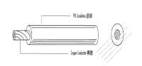 美國 PVC 單芯電子絕緣線材 UL1007