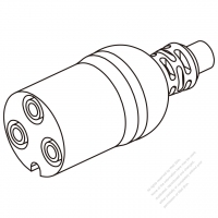 45A, 3-Pin 電池香蕉頭連接器