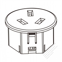 中國扁插腳插座 x 1, CCC (10A), 10A 250V