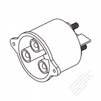 45A, 3-Pin 電池香蕉頭 Inlet