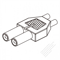 25A, 2-Pin 電池香蕉頭插頭 連接器